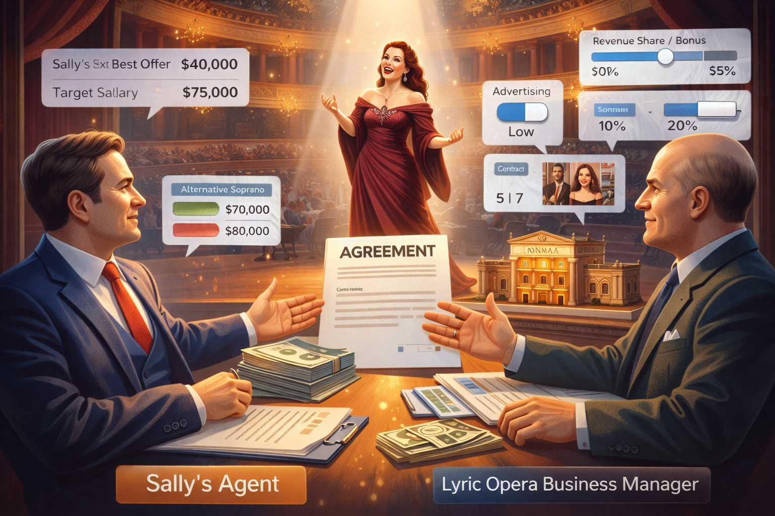 Sally Soprano Negotiation